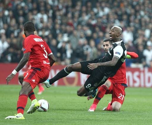 Besiktas player Anderson Talisca during the Europa league Quarter final second match between Besiktas and Lyon at the Vodafone Arena in Istanbul , Turkey April 20, 2017. 
