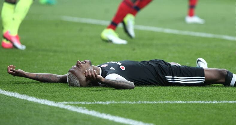 Besiktas player Anderson Talisca during the Europa league Quarter final second match between Besiktas and Lyon at the Vodafone Arena in Istanbul , Turkey April 20, 2017. 
