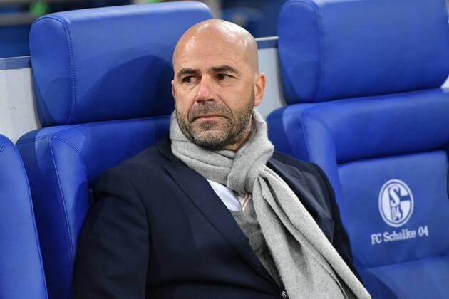 Fußball Europa League - Viertelfinale - FC Schalke 04 - Ajax Amsterdam am 20.04.2017 in der Veltins Arena auf Schalke Trainer Peter Bosz (Ajax Amsterdam) PM