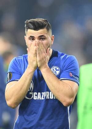 Bilder des Tages - SPORT Fussball, UEFA Europa League, Saison 2016 2017, Viertelfinale , FC Schalke 04 vs Ajax Amsterdam 20.04.2017, Veltinsarena Gelsenkirchen, Sead Kolasinac, S04, Aktion, Einzelbild,