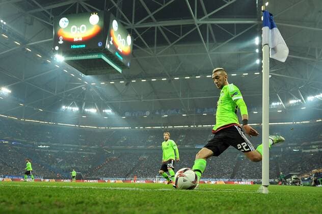 Gelsenkirchen, Veltins Arena, 20.04.17, Fussball - Europa League - Viertelfinale - FC Schalke 04 - Ajax Amsterdam Bild: Hakim Ziyech (Ajax Amsterdam) xsmmpJPGx