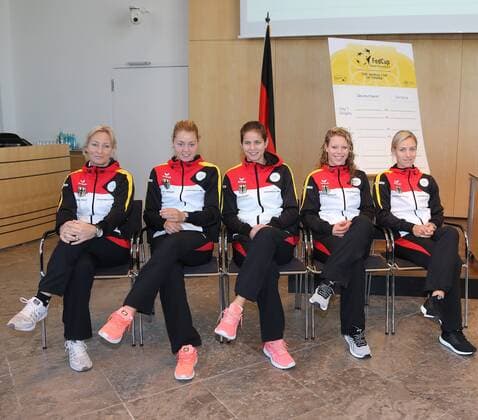 Tennis Fed Cup Pressekonferenz Stuttgart Deutschland, Stuttgart, 21.04.2017, Tennis, Tennis Fed Cup Pressekonferenz Stuttgart: .