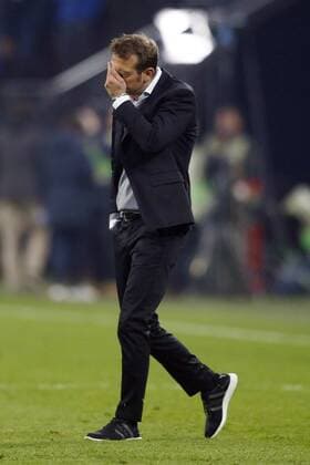 Gelsenkirchen, Deutschland, UEFA - Europa League - FC Schalke 04 - Ajax Amsterdam 3-2 am 20.04. 2017 in der Veltins - Arena in Gelsenkirchen Trainer Markus WEINZIERL (S04)