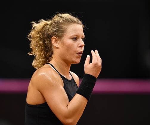 Training Aufwärmen Laura SIEGEMUND (GER) Tennis Damen Team Deutschland Germany Fed Cup Federations FedCup 2017 Deutschland vs Ukraine Porsche-Arena Stuttgart 22.04.2017 FedCup First Round Porsche-Arena Stuttgart 2017