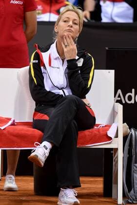 Teamchefin Barbara Rittner (GER). Deutschland, Stuttgart: Tennis, FedCup, Weltgruppe PlayOff: Deutschland vs Ukraine am 22.04.2017, Porsche Arena.