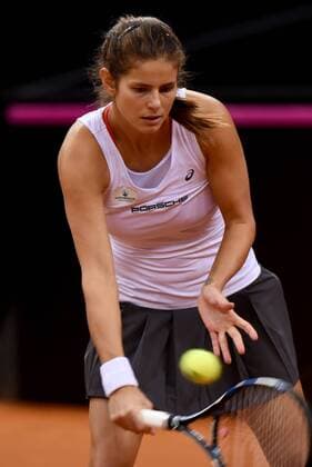 Julia Görges (GER). Deutschland, Stuttgart: Tennis, FedCup, Weltgruppe PlayOff: Deutschland vs Ukraine am 22.04.2017, Porsche Arena.