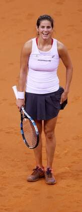 Stuttgart Tennis Fed Cup Deutschland vs. Ukraine, Julia Görges (GER) freut sich über den Sieg