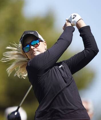 Swiss golfer Anna Nordqvist during the third round of the Mediterranean Ladies Golf Open at Terramar Golf Club in Sitges, Barcelona, northeastern Spain, 22 April 2017. The tournament runs until the upcoming 23 April. MEDITERRANEAN LADIES OPEN !ACHTUNG: NUR REDAKTIONELLE NUTZUNG!  Copyright: xALEJANDROxGARCÍAx GRA251 20170422-636284704811923185