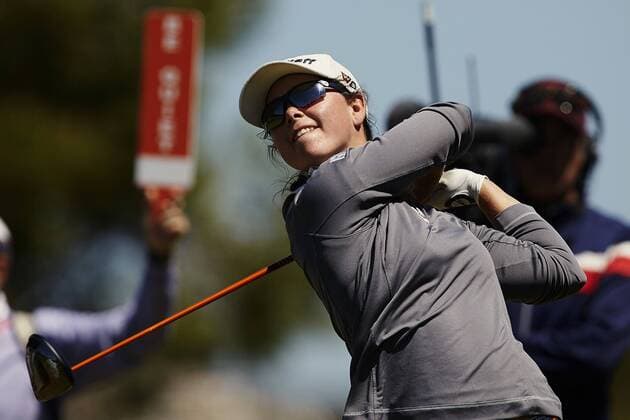 Spanish golfer Nuria Iturros during the third round of the Mediterranean Ladies Golf Open at Terramar Golf Club in Sitges, Barcelona, northeastern Spain, 22 April 2017. The tournament runs until the upcoming 23 April. MEDITERRANEAN LADIES OPEN !ACHTUNG: NUR REDAKTIONELLE NUTZUNG!  Copyright: xALEJANDROxGARCÍAx GRA251 20170422-636284706752164734