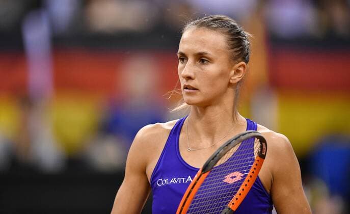 Lesia Tsurenko (UKR) Tennis Damen Team Deutschland Germany Fed Cup Federations FedCup 2017 Deutschland vs Ukraine Porsche-Arena Stuttgart 22.04.2017 FedCup First Round Porsche-Arena Stuttgart 2017