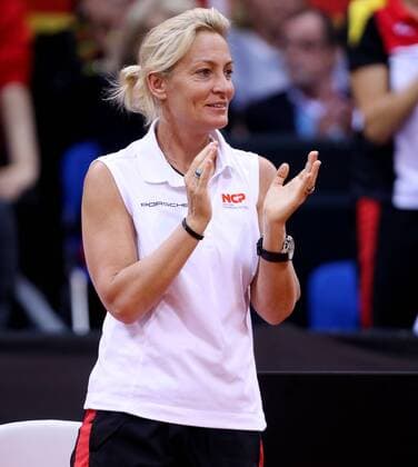 Stuttgart Tennis Fed Cup Deutschland vs. Ukraine, Teamchefin Barbara Rittner (GER)