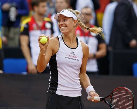 Fed Cup GER-UKR, Deutschland - Ukraine, ANGELIQUE KERBER (GER), Juergen Hasenkopf