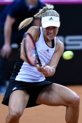 Angelique Kerber (GER). Deutschland, Stuttgart: Tennis, FedCup, Weltgruppe PlayOff: Deutschland vs Ukraine am 22.04.2017, Porsche Arena.