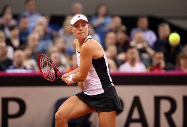 Tennis Fed Cup Deutschland - Ukraine Deutschland, Stuttgart, 22.04.2017, Tennis, Fed Cup, Deutschland - Ukraine: Angelique Kerber (GER).