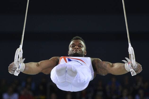 22.04.2017, Polyvalent Hall, Cluj-Napoca, ROM, Turn Europameisterschaften, im Bild Courtney Tulloch(GBR) wins bronze medal on the rings on day four of the Petrom European Men s and Women s Artistic Gymnastics Individual Championships Courtney Tulloch(GBR) wins bronze medal on the rings on day four of the Petrom European Men s and Women s Artistic Gymnastics Individual Championships at the Polyvalent Hall in Cluj-Napoca, Romania on 2017 04 22. Cluj-Napoca  EP_fil  