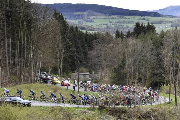 Illustration picture shows the 102nd edition of the Liege-Bastogne-Liege one day cycling race, 256km with departure and arrival in Liege, Sunday 23 April 2017. DIRKxWAEM  x05085910x