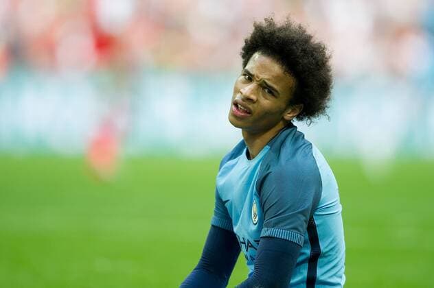 Leroy Sane of Manchester City shows frustration during the The FA Cup Semi Final match between Arsenal and Manchester City at Wembley Stadium, London, England on 23 April 2017. Copyright: xSalvioxCalabresex 15140074