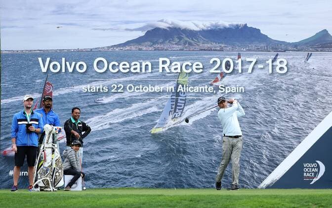 Jeev Milkha Singh of India takes part in a training session during the 2017 Volvo China Open golf tournament in Guangzhou city, south China s Guangdong province, 25 April 2017. Golfers gear up for Volvo China Open golf tournament in south China  20170425_80022