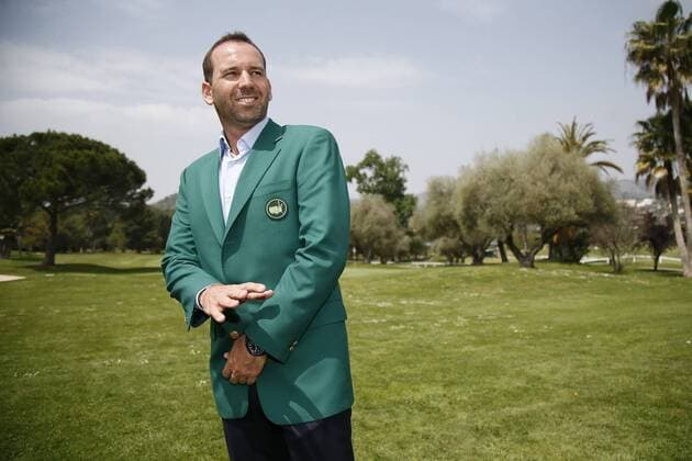 Spanish golfer Sergio Garcia Masters champion at Augusta poses at Campo del Mediterraneo golf club, before he addresses his first press conference PK Pressekonferenz after winning the title on last 09 April, in the town of Borriol, Castellon, eastern Spain, 25 April 2017. Augusta Masters champion Sergio Garcia presser !ACHTUNG: NUR REDAKTIONELLE NUTZUNG!  Copyright: xDomenechxCastellóx 20170425-636287387886712551