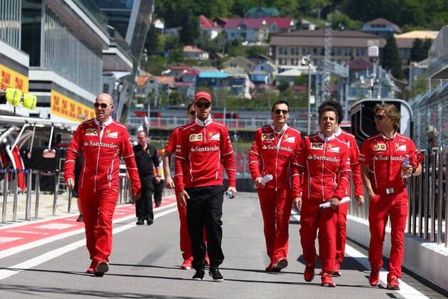 Russian Grand Prix, Sochi 27 - 30 April 2017 27.04.2017 - Sebastian Vettel (GER) Scuderia Ferrari SF70H 