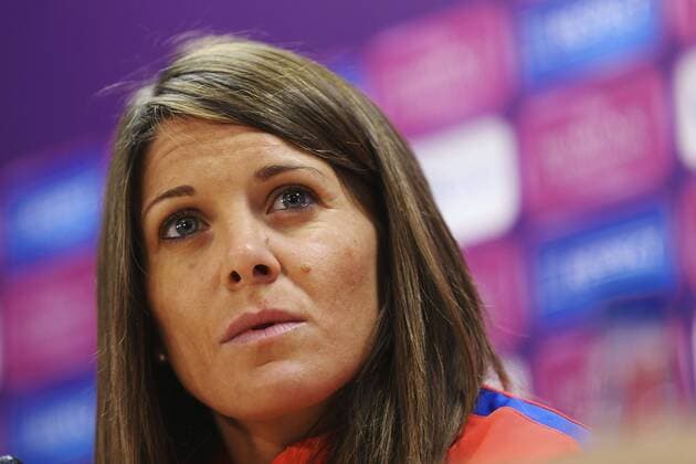 Player of the women s Barcelona FC Ruth Garcia offers a press conference PK Pressekonferenz at the club s sports facilities Joan Gamper in Barcelona, Spain, on 27 April 2017. Barcelona s women team will face PSG in the women s UEFA Champions League final next 29 April 2017 in Paris. Women s Barcelona FC press conference !ACHTUNG: NUR REDAKTIONELLE NUTZUNG!  Copyright: xALEJANDROxGARCÍAx 20170427-636289020424525422