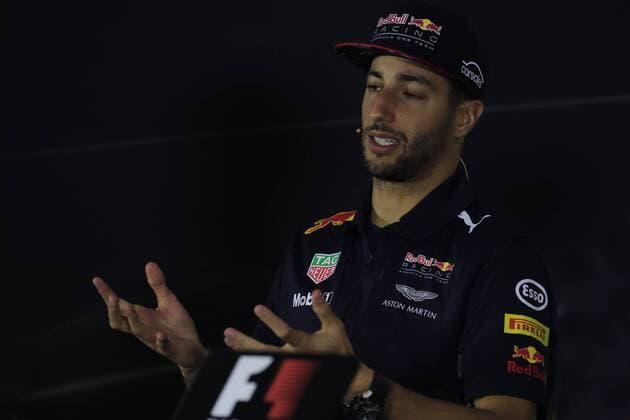Russian Grand Prix, Sochi 27 - 30 April 2017 27.04.2017 - press conference PK Pressekonferenz Daniel Ricciardo (AUS) Red Bull Racing RB13 