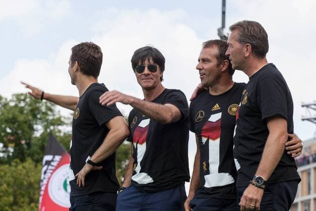 15.07.2014, Berlin, Deutschland - Trainerstab der DFB Elf. .