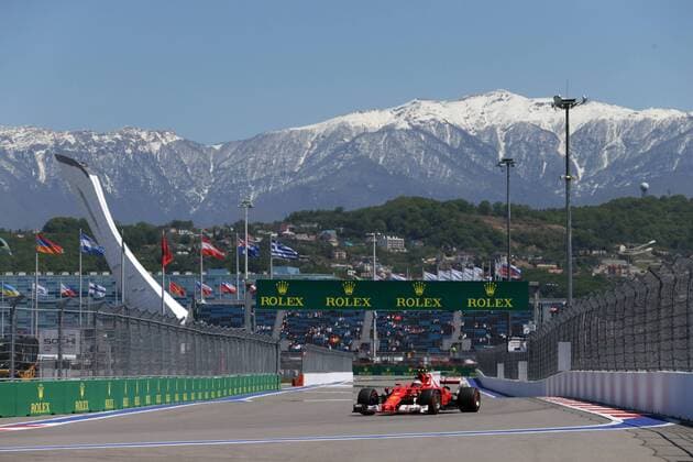 Russian Grand Prix, Sochi 27 - 30 April 2017 28.04.2017 - Free Practice 1, Kimi Raikkonen (FIN) Scuderia Ferrari SF70H 