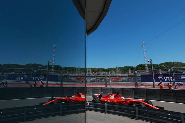 Motorsports: FIA Formula One World Championship WM Weltmeisterschaft 2017, Grand Prix of Russia, 5 Sebastian Vettel (GER, Scuderia Ferrari) Sotschi Russia xHOCHxZWEIx