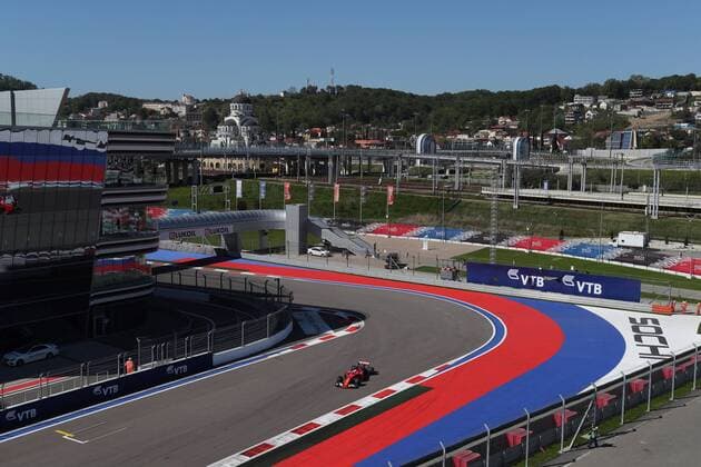Russian Grand Prix, Sochi 27 - 30 April 2017 28.04.2017 - Free Practice 2, Sebastian Vettel (GER) Scuderia Ferrari SF70H 