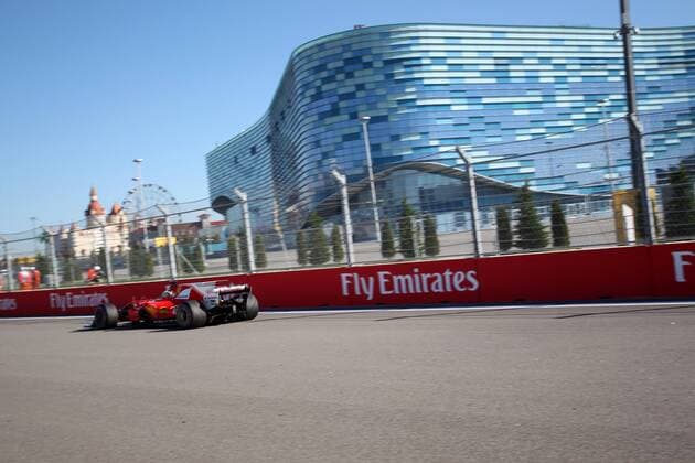 Russian Grand Prix, Sochi 27 - 30 April 2017 28.04.2017 - Free Practice 2, Sebastian Vettel (GER) Scuderia Ferrari SF70H 