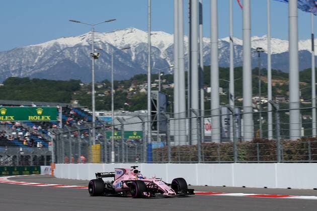 Motorsports: FIA Formula One World Championship WM Weltmeisterschaft 2017, Grand Prix of Russia, 11 Sergio Perez (2 MEX, Sahara Force India F1 Team), Sotschi Russia xHOCHxZWEIx