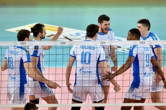 Volleyball, CL, Final Four, BR Volleys - Zenit Kasan Celebration John Anderson Kazan Roma 29-04-2017 PalaLottomatica DHL 2017 CEV Volleyball Champions League, Final Four - Men Zenit Kazan - Berlin Recycling Volleys Foto Antonietta Baldassarre Insidefoto AntoxBaldassarre