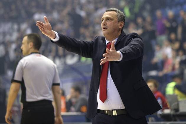 DEJAN RADONJIC trener kosarkasa Crvene zvezde na utakmici Prvenstva Srbije protiv Parizana u hali Pionir, Beograd 25.04.2017. godine MarkoxMetlas 
