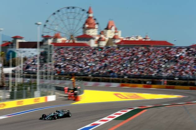 Motorsports: FIA Formula One World Championship WM Weltmeisterschaft 2017, Grand Prix of Russia, 77 Valtteri Bottas (FIN, Mercedes AMG Petronas), Sotschi Russia xHOCHxZWEIx