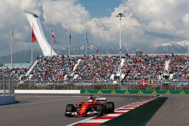 Motorsports: FIA Formula One World Championship WM Weltmeisterschaft 2017, Grand Prix of Russia, 5 Sebastian Vettel (GER, Scuderia Ferrari) Sotschi Russia xHOCHxZWEIx