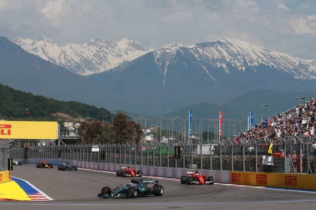 Motorsports: FIA Formula One World Championship WM Weltmeisterschaft 2017, Grand Prix of Russia, 77 Valtteri Bottas (FIN, Mercedes AMG Petronas), Sotschi Russia xHOCHxZWEIx