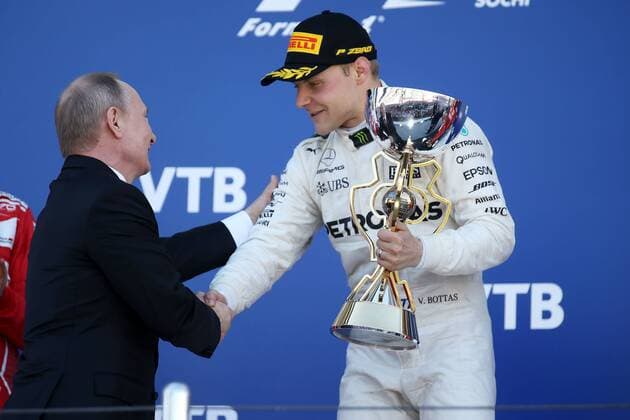 Motorsports: FIA Formula One World Championship WM Weltmeisterschaft 2017, Grand Prix of Russia, 77 Valtteri Bottas (FIN, Mercedes AMG Petronas), Sotschi Russia xHOCHxZWEIx