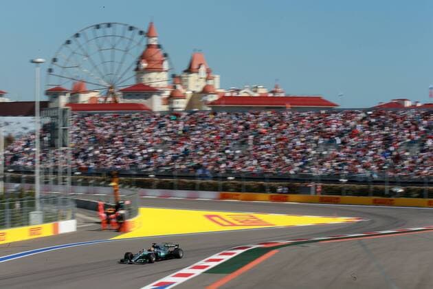 Motorsports: FIA Formula One World Championship WM Weltmeisterschaft 2017, Grand Prix of Russia, 44 Lewis Hamilton (GBR, Mercedes AMG Petronas F1 Team), Sotschi Russia xHOCHxZWEIx