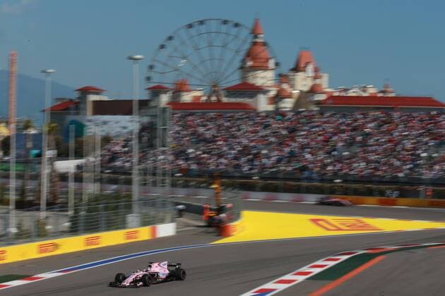 Motorsports: FIA Formula One World Championship WM Weltmeisterschaft 2017, Grand Prix of Russia, 11 Sergio Perez (2 MEX, Sahara Force India F1 Team), Sotschi Russia xHOCHxZWEIx