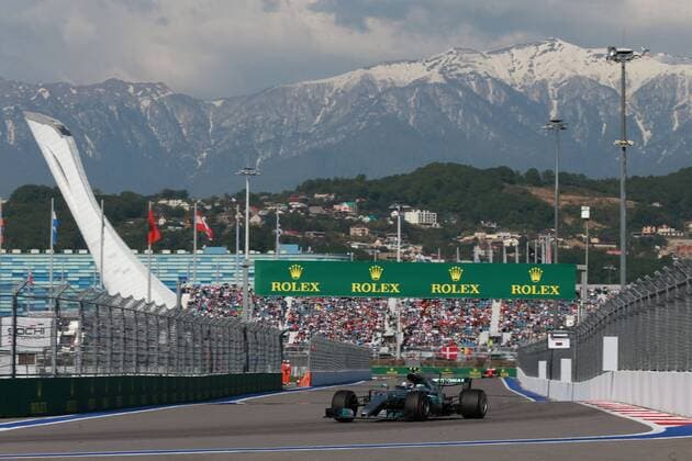 Motorsports: FIA Formula One World Championship WM Weltmeisterschaft 2017, Grand Prix of Russia, 77 Valtteri Bottas (FIN, Mercedes AMG Petronas), Sotschi Russia xHOCHxZWEIx