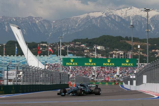 Motorsports: FIA Formula One World Championship WM Weltmeisterschaft 2017, Grand Prix of Russia, 77 Valtteri Bottas (FIN, Mercedes AMG Petronas), Sotschi Russia xHOCHxZWEIx