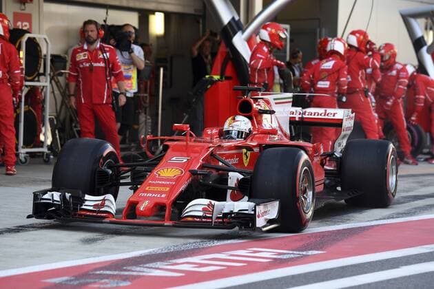 GP de Rusia de F1 en el circuito de Sochi. En la imagen, Sebastian Vettel. Rusia Grand Prix at Sochi Circuit. In this picture, Sebastian Vettel. xRUBIOx  RV RACING PRESS