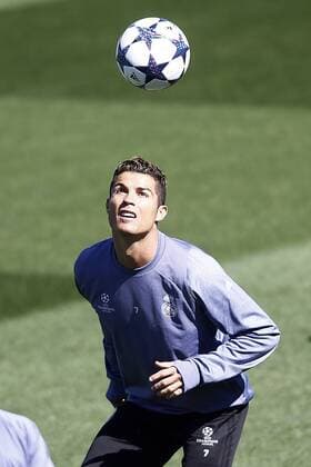 Real Madrid s Cristiano Ronaldo during training session. May 1,2017.  (2017050106)