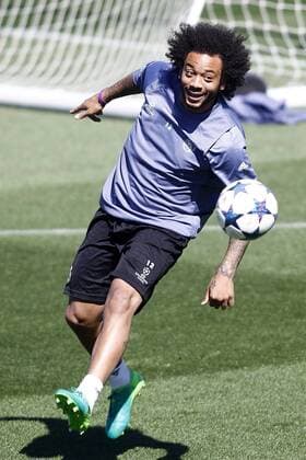 Bilder des Tages - SPORT Real Madrid s Marcelo Vieira during training session. May 1,2017.  (2017050158)
