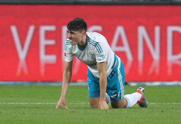 28.04.2017, Fussball GER, 1. Bundesliga Saison 2016 2017, 31. Spieltag, Bayer 04 Leverkusen - FC Schalke 04 Alessandro Schoepf, Alessandro Schöpf (Schalke 04)