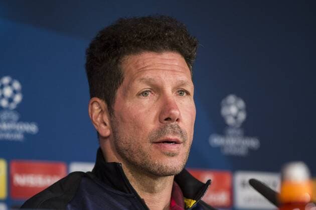 Bilder des Tages - SPORT Diego Pablo Cholo Simeone coach of Atletico de Madrid during the press conference PK Pressekonferenz before the match of Champions League between Real Madrid and Atletico de Madrid at Santiago Bernabeu Stadium in Madrid, Spain. May 01, 2017.  (20170501010)