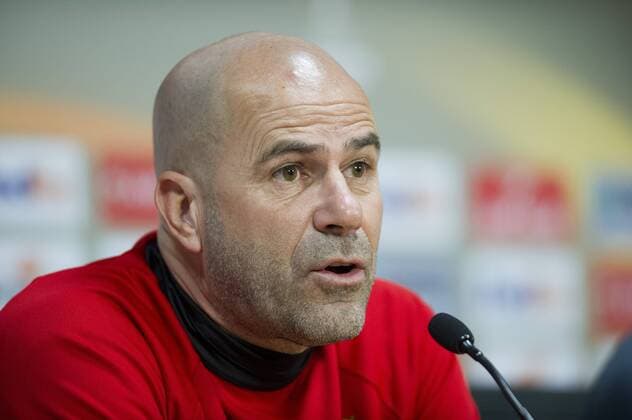 02-05-2017 VOETBAL: PERSCONFERENTIE AJAX: AMSTERDAM Coach Peter Bosz (Ajax) Foto: SCS Michel Utrecht xVIxxIVx 7708214