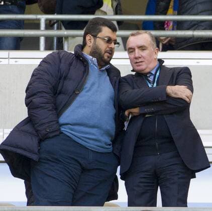 1860-KGaA-Vorsitzender und Investor Hasan ISMAIK und 1860-Geschaeftsfuehrer Ian AYRE (rechts). Fussball, TSV von 1860 Muenchen1860 Muenchen (1860) - Eintracht Braunschweig (EBS) 0:1, 2. Bundesliga, 31.Spieltag, Saison 2016 2017, am 30.04.2017 in Muenchen A L L I A N Z A R E N A Deutschland. Â