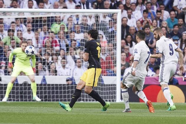 May 2, 2017 - Madrid, Spain - Cristiano Ronaldo (forward; Real Madrid) watched the Champions League, semifinal match between Real Madrid and Atletico de Madrid at Santiago Bernabeu Stadium on May 2, 2017 in Madrid, Spain Spanish Royals attends Real Madrid and Atletico de Madrid Champions League  - ZUMAg15_ 20170502_zaf_g15_007 Copyright: xJackxAbuinx